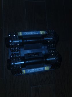 Dumbbell set.