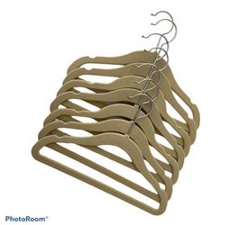 Velvet Chartreuse Kids Hangers 12 pcs