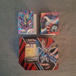 409 Pokémon Trading Cards with Tin Box And Holder Binders