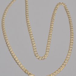 14k Yellow Gold Cuban Curb Chain Necklace 5.0mm 13.6g 24" Solid Lobster Clasp