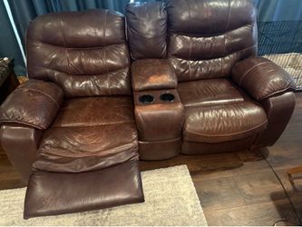 Ashley leather love seat