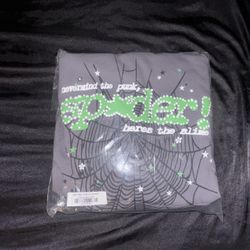 Sp5der Punk V2 Hoodie Slate Grey