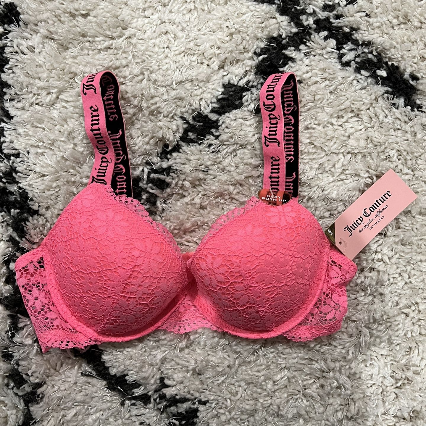 Juicy Couture Push Up Neon Pink Lace Bra 34B for Sale in Fairfax, CA -  OfferUp