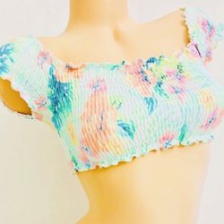 NEW Victoria’s Secret Pink Swim Top Smoked Scoop Neck Top Small, Medium and Large