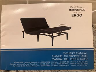 Tempur-pedic king size luxury adjustable bed