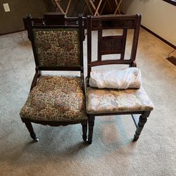 Two Vintage Chairs 60.00 For The Set Of Two 