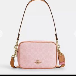 Coach powder pink  carey bag
