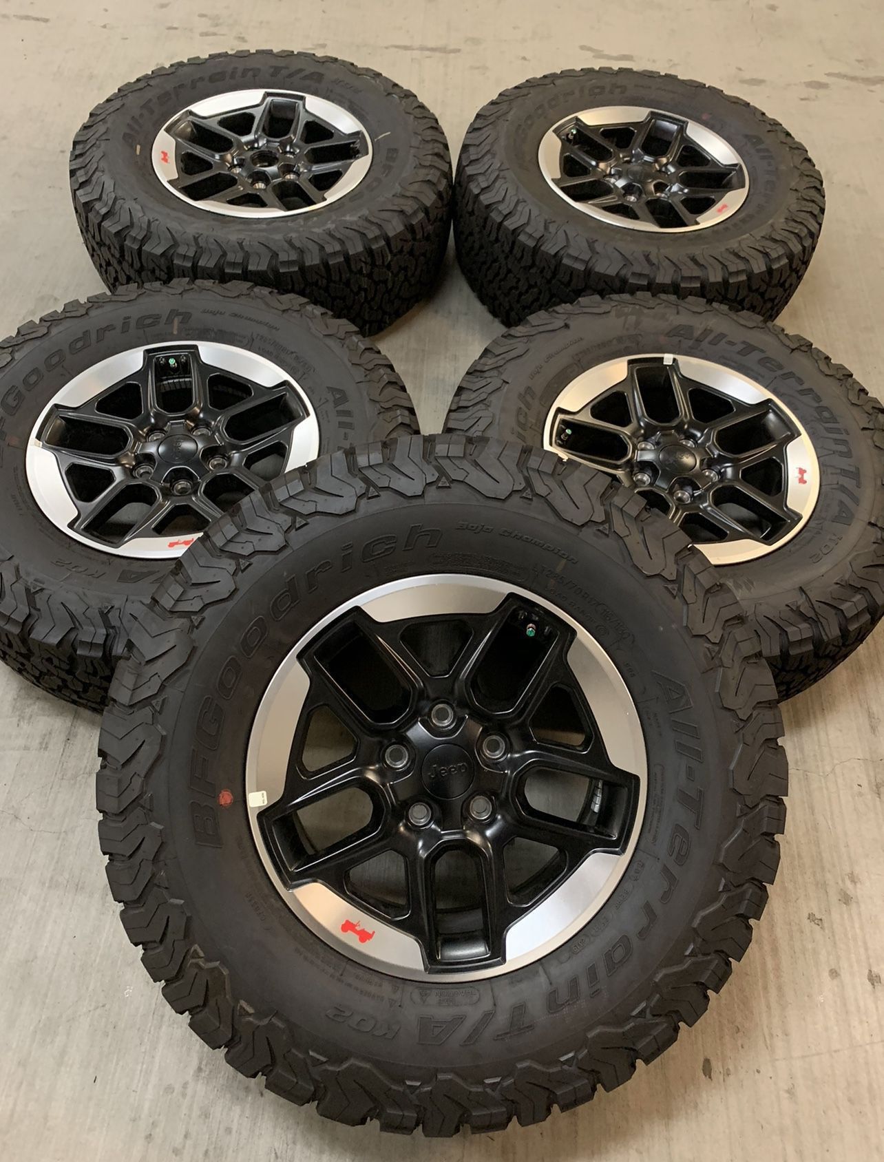 (5) Jeep Gladiator Rubicon Premium Wheels Rims Tires