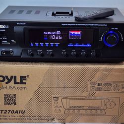 300W Digital Stereo Receiver System - AM/FM Qtz. Synthesized Tuner, USB/SD Card MP3 Player #773