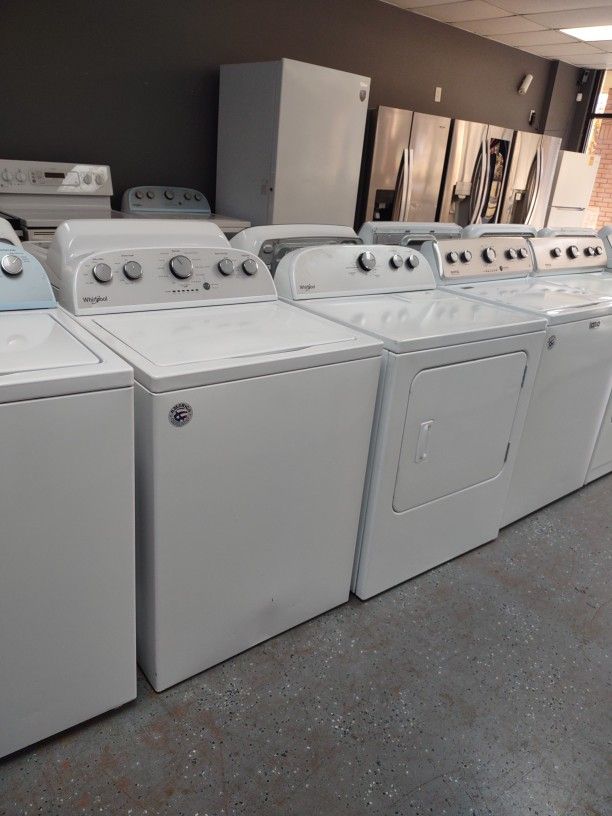 WHIRLPOOL WASHER 4.2 AND DRYER SET SOIL LEVEL RINSE OPTIONS PRESOAK 