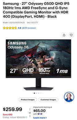 Samsung 27 inch odyssey monitor