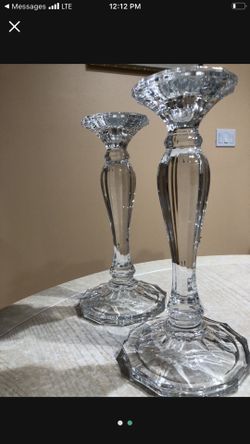 Pressed Crystals Candlesticks