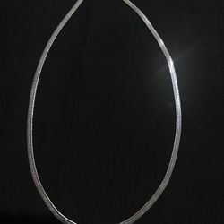 Sterling Silver Flat Snake Chain 