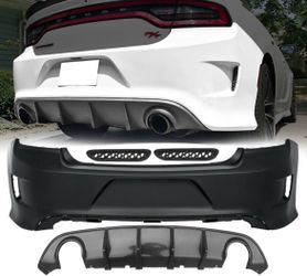 15-23 Dodge Charger Rear Bumper + V3 Style Rear Bumper Diffuser