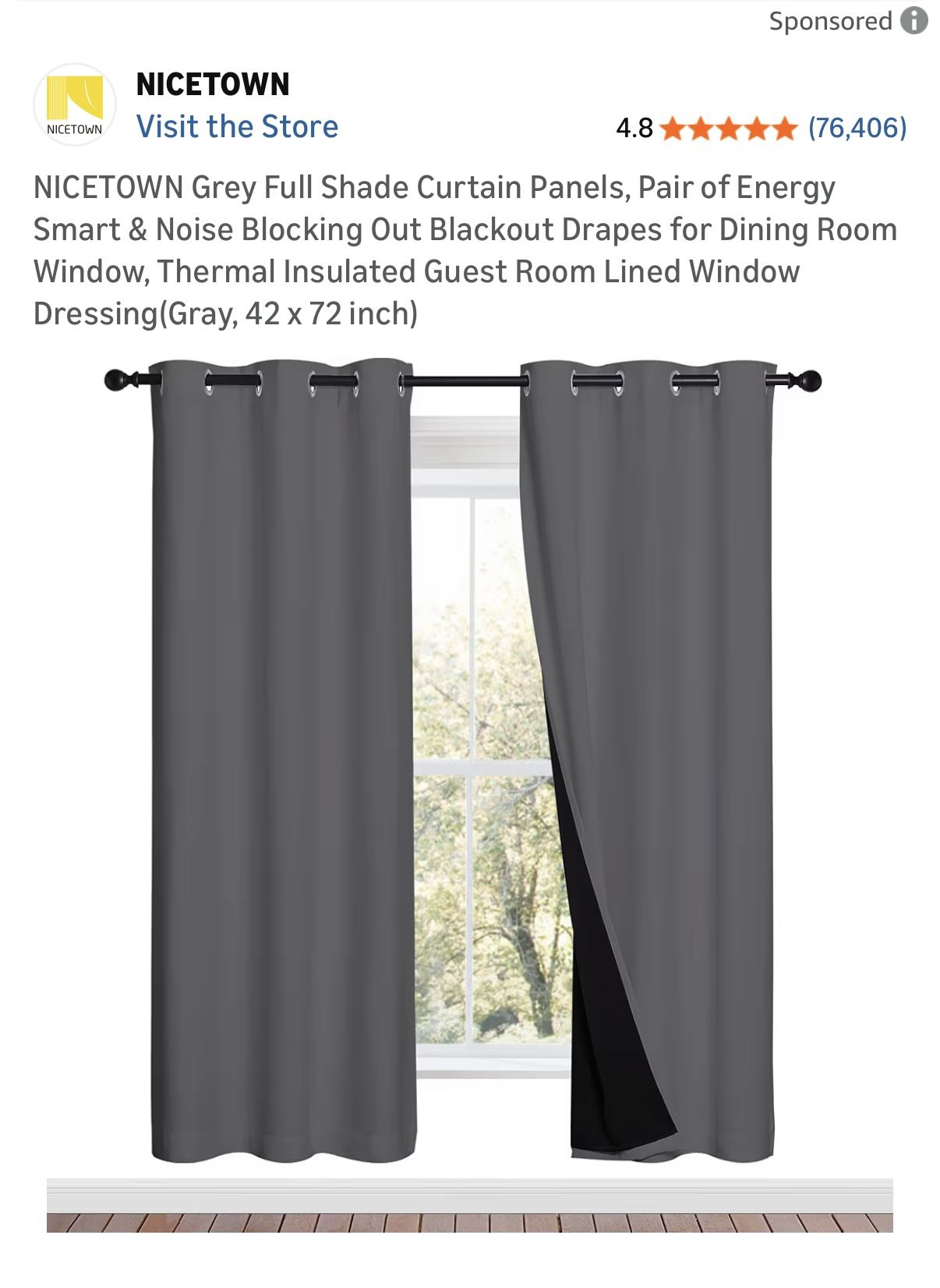 Grey Blackout Curtains (2)