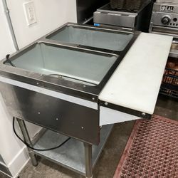 Two Well Electric steam Table