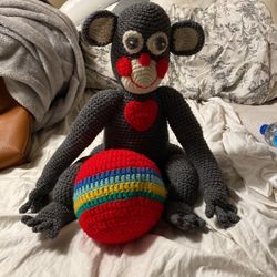 Plush Monkey With Ball