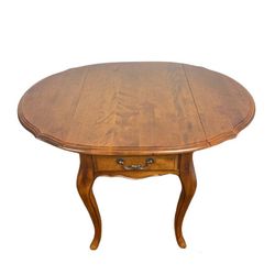Vintage 1986 Ethan Allen French Country Birch Drop Leaf Side Table