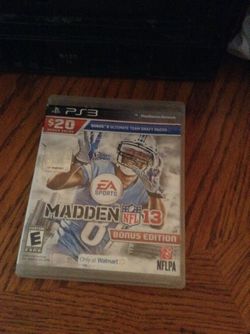 PS3. Madden nfl 13