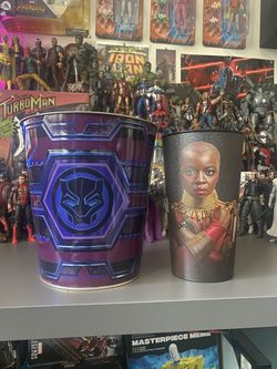 Black Panther Wakanda Forever Popcorn Bucket Merchandise 