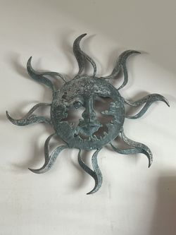 Metal Sun Wall Art