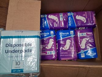 DISPOSABLE UNDERPADS & ATTENDS DISCREET