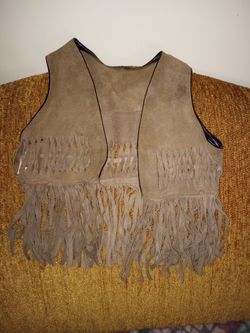 Toddlers Leather Vest