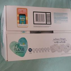 Box Of Pampers Pure Size Newborn