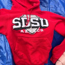 Sdsu Aztecs HoodedSweatshirt Size Xsmall