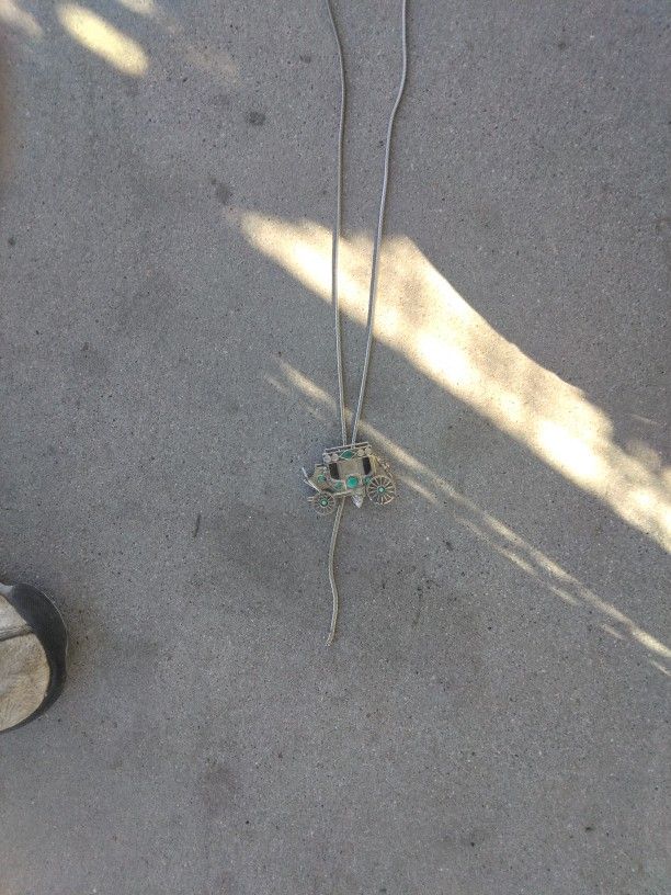 Coach Necklace With Coach Pendant