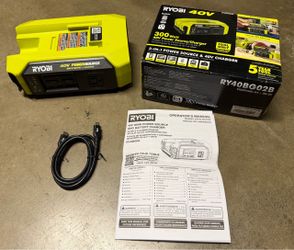 RYOBI 40v power source & 40v charger/brand new