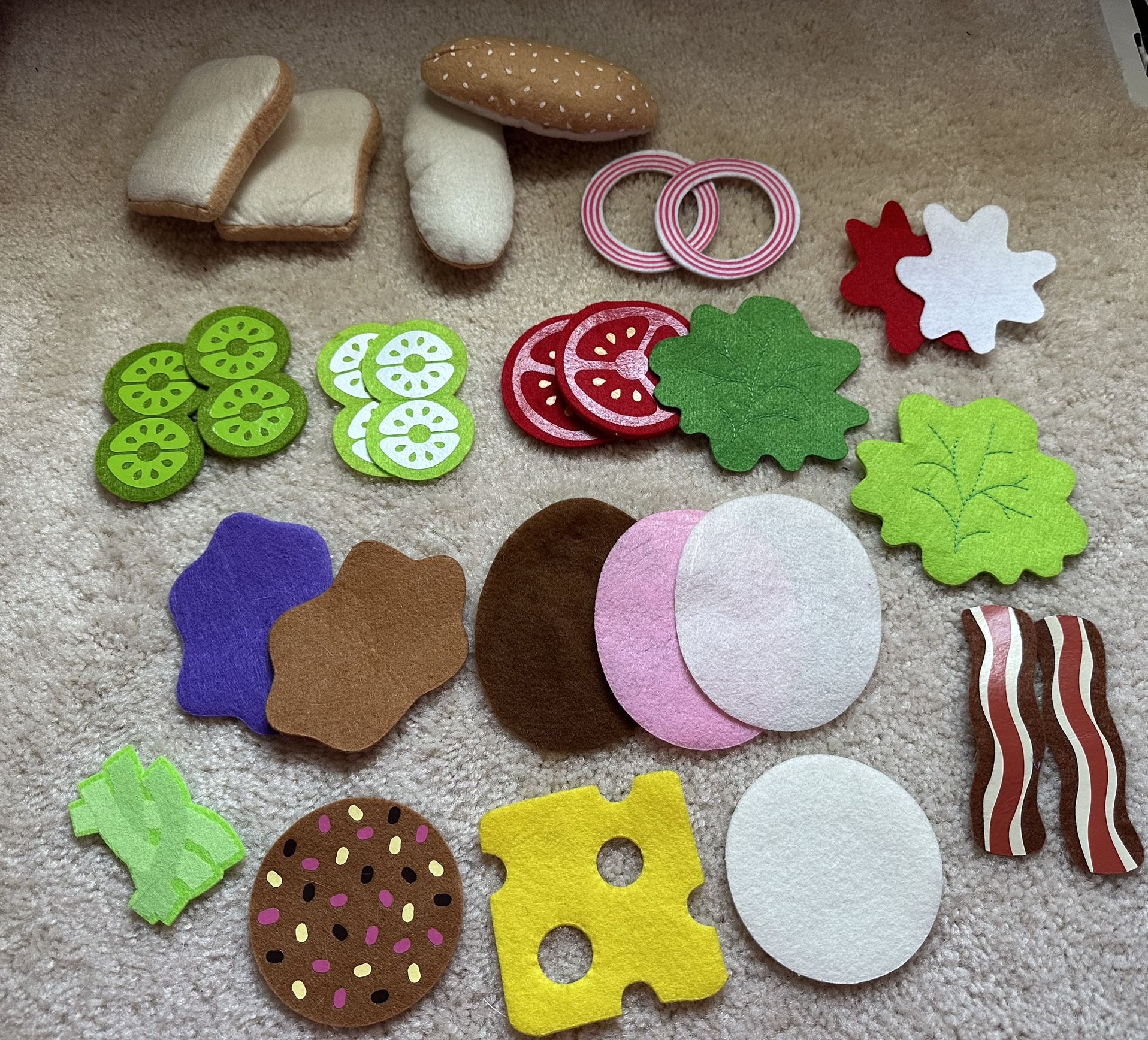 Melissa And Doug Felt Food Sandwich Playset