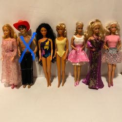 Vintage ‘80s Barbie  Dolls , Lot of 6
