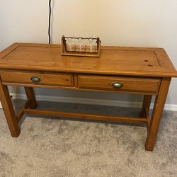 Pine Wood Desk 18wx28hx50inches Long