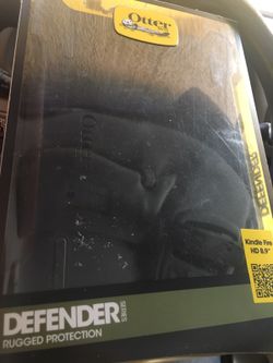 Otter box kindle hd 8.9" case defender series rugged protection black new in box nib