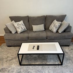 Gray Sofa 92”
