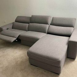 🍄  Mabton 3-Piece Power Reclining Sectional | Recliner Sofa | Leather Recliner| Loveseat | Couch | Sofa | Sleeper| Living Room Furniture| Garden 