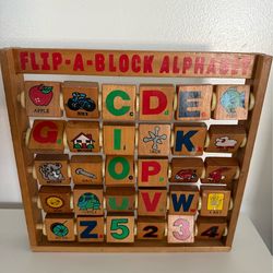 Flip block Alphabet