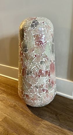 Pink/Grey Floor Vase