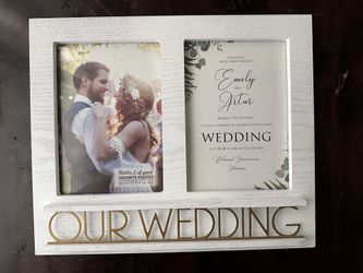 Double Wedding Photo Frame