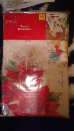 Fabric fall table cloth