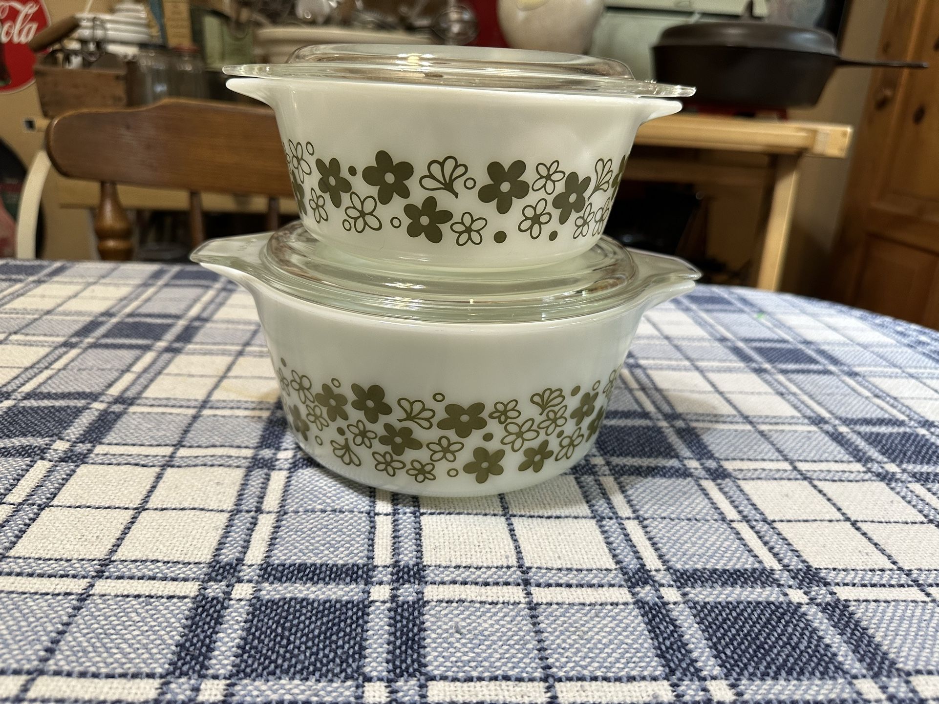 Vintage Pyrex Spring Blossom Casseroles