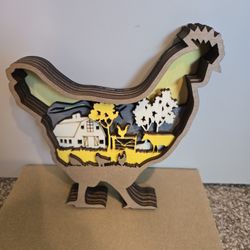 Yellow Chicken Shelf Sitter 