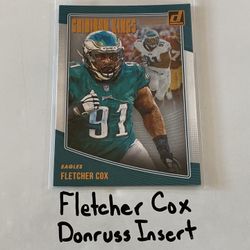 Fletcher Cox Philadelphia Eagles All-Pro DT Donruss Short Print Insert Card. 