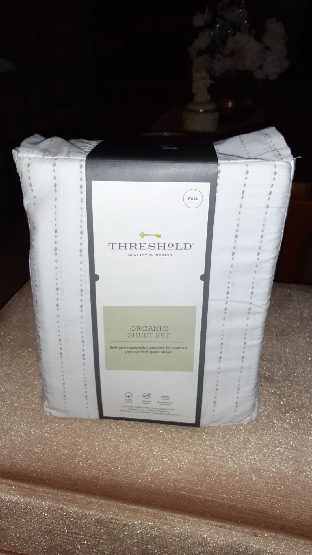 😊THRESHHOLD ORGANIC SHEET SET/FULL/BRANDNEW😊