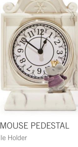Bath and Body Works Marble Clock Candle Holder