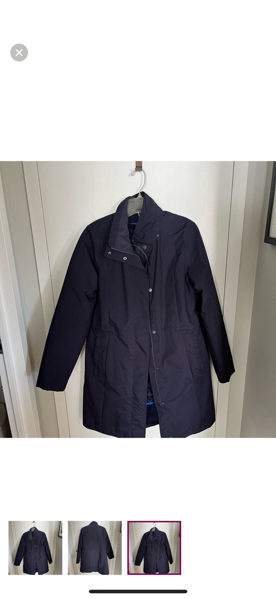 Men’s Landsend winter dark blue coat. Size small. 100 % polyester . Mint condition . ! Make an offer. Any reasonable offer will be accepted.