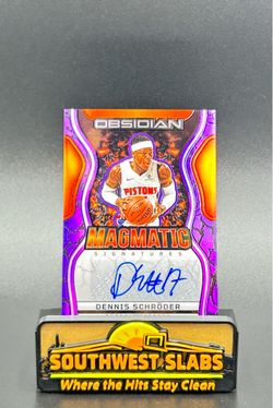 2025 Obsidian Basketball Dennis Schroder Magmatic Signatures /49 ElecEtch Purple