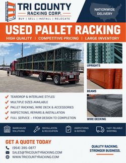 Complete Pallet Rack Starter Bay - Warehouse Rack