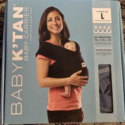 Original Baby K’TAN Baby Carrier Size Lg Blue